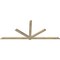 Ekena Millwork Kennewick Rough Sawn Timber Gable Bracket, Douglas Fir, 108"W x 45"H x 2"D x 4"F, 10/12 Pitch GBW108X45X0204KEN00RDF - alternate 3